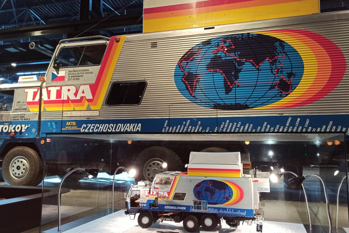 Model Tatry kolem světa Marka Kassy v Muzeu nákladních autombobilů Tatra