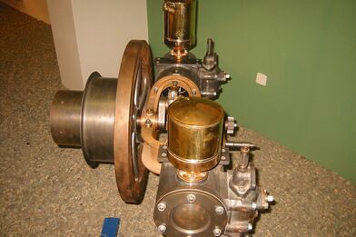 Čtvrtý motor jako exponát Technického muzea v Kopřivnici